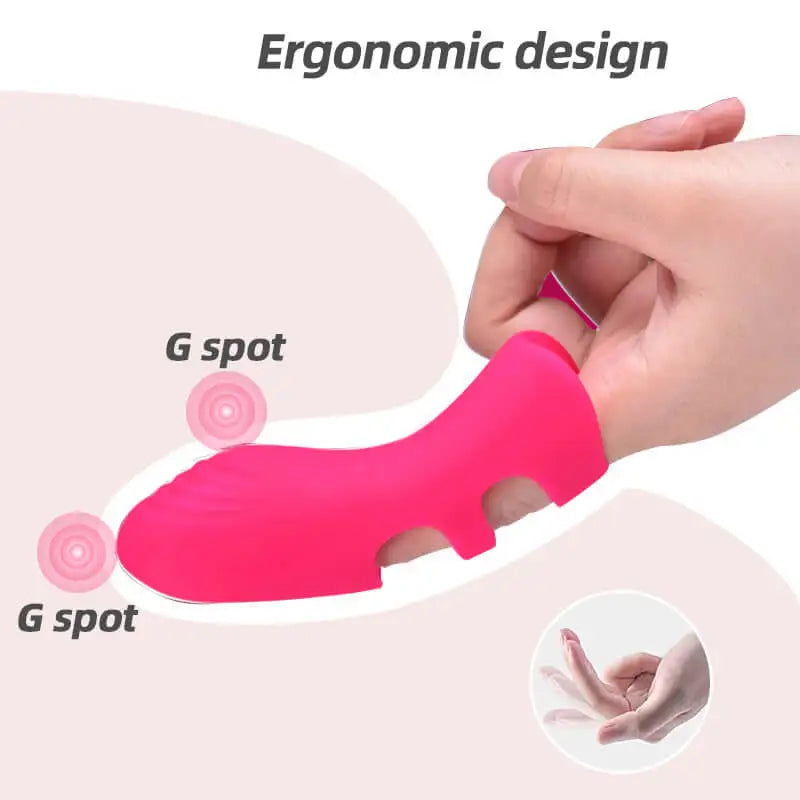 10-Speed Silicone Waterproof Finger Vibrator for Women Couples G Spot Clitoral Stimulation