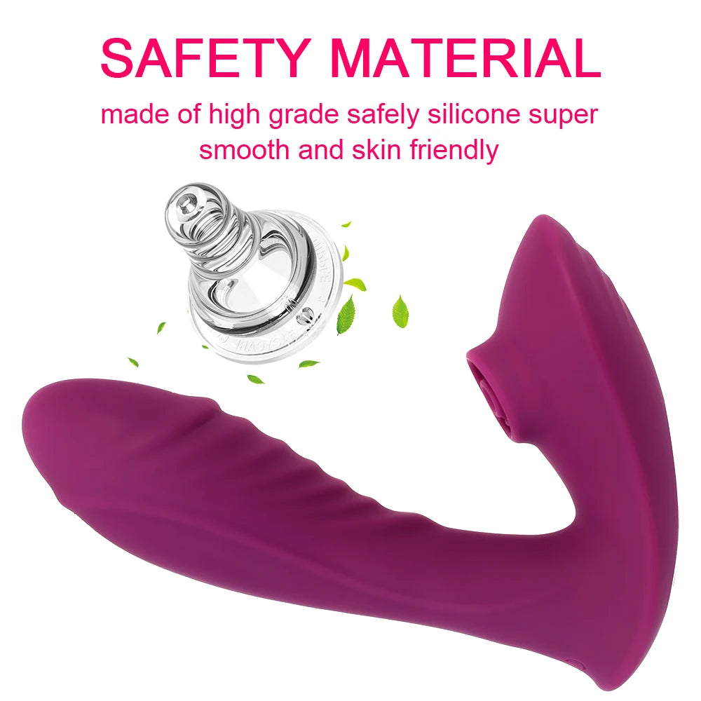 14cm Dildo Vibrator For Women Clitoris Sucker Vaginal Ball Anal Plug Female Masturbator Panties Erotic Toys Sex Product Wireless