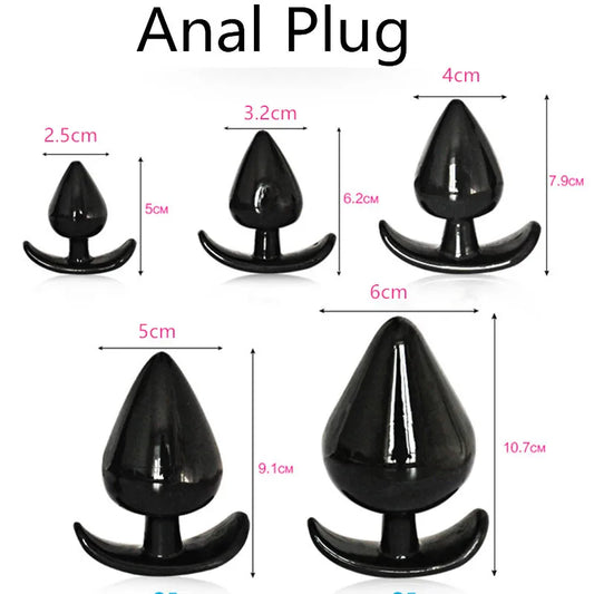 Soft 6cm Anal Plug Big Huge Anal Plug 5cm Sexuale Men Anal Dilator Erotic Tool  Backyard Expander Men's Goods Adult Toy