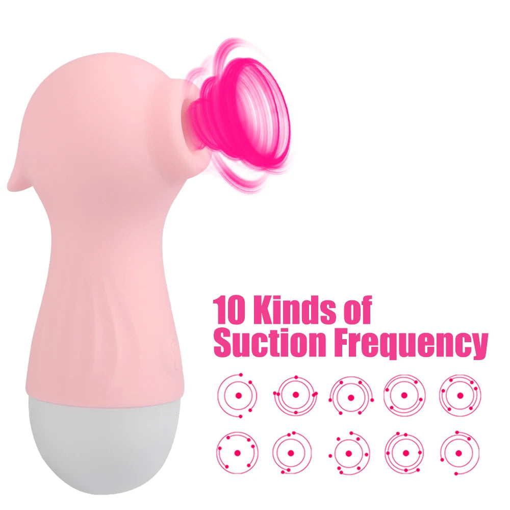 10cm Seahorse Sucking Vibrators For Women Breast Enlarger Nipple Sucker Clit Sucks Vaginal Anal Toys Female Masturbator Sex Shop