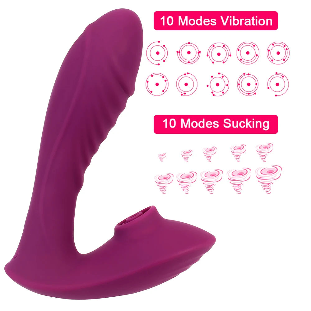 14cm Dildo Vibrator For Women Clitoris Sucker Vaginal Ball Anal Plug Female Masturbator Panties Erotic Toys Sex Product Wireless