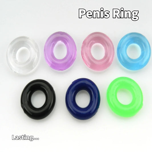 Silicone Durable Penis Ring Adult Men Ejaculation Delay Cock Rubber Rings Penis Enlargement Sex Toys For Male Sex Ring